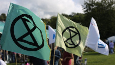 The protestors are calling for MPs to back the Climate and Ecological Emergency Bill